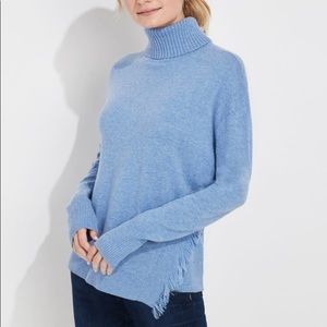 Women’s Fringe *Cashmere* Turtleneck Sweater.